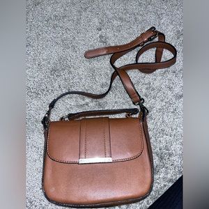 Faux leather purse corns with adjustable strap